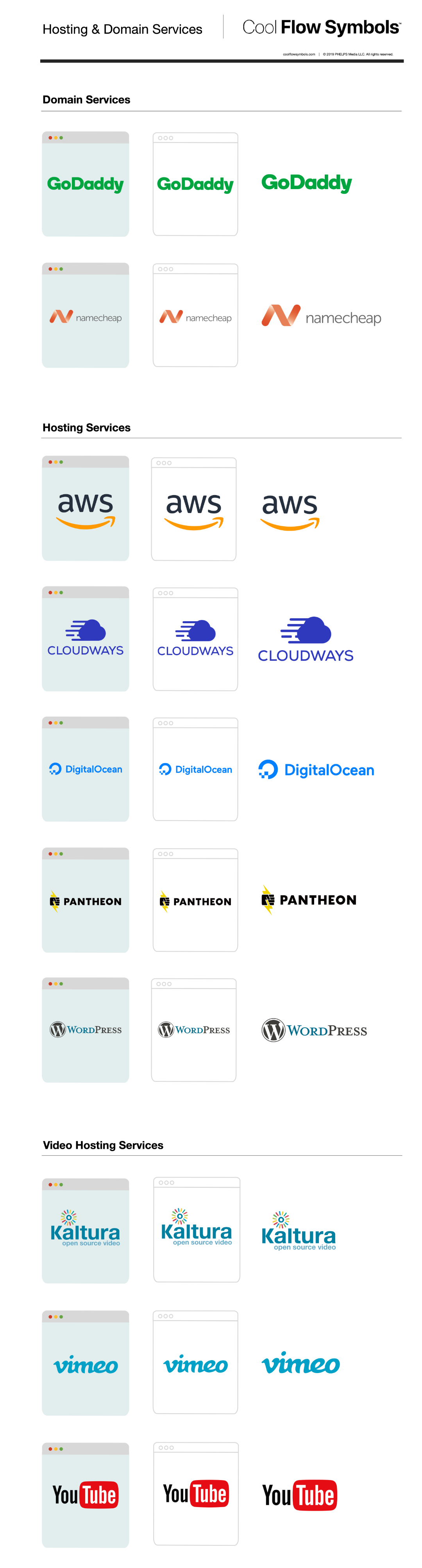 Hosting & Domain Services | Cool Flow Symbols